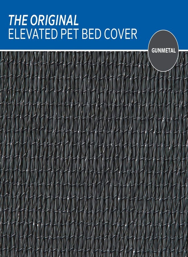 Coolaroo The Original Elevated Pet Bed Replacement Cover, Large Gunmetal , 51"L x 51"W x 0.3"Th - Image 5